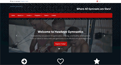 Desktop Screenshot of hawkeye-gymnastics.com